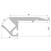 ALU PROFIL ZA STOPNICE AL-01-10 3 METRE ALU PROFIL ZA STOPNICE AL-01-10 3 METRE