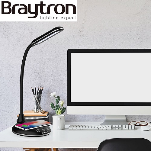 namizna-bralna-led-svetilka-cct-nastavljiva-barva-svetloobe-brezžično-polnjenje-telefona-črna