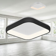STROPNA LED SVETILKA BELLA 480X480 mm 36W 3000K DO 6500K BELA ALI ČRNA