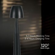 AKUMULATORSKA NAMIZNA TOUCH ZATEMNILNA LED SVETILKA 3W 3000K DO 6500K ČRNA ALI BELA AKUMULATORSKA NAMIZNA TOUCH ZATEMNILNA LED SVETILKA 3W 3000K DO 6500K ČRNA ALI BELA