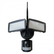 DVOJNI LED REFLEKTOR S SENZORJEM 180° IN WI-FI BREZŽIČNO KAMERO 18W 6000K