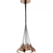 VISEČA SVETILKA PRIDDY fi 385 mm E27 7X60W BARVA BAKER