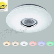 ZATEMNILNA LED SVETILKA fi 420 mm 24W 3000K DO 6000K+RGB Z DALJINSKIM UPRAVLJANJEM BELA ALI ČRNA