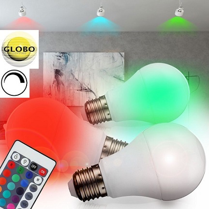 E27 RGB LED SIJALKA 7W Z DALJINSKIM UPRAVLJANJEM