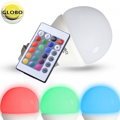 E27 RGB LED SIJALKA 3,5W Z DALJINSKIM UPRAVLJANJEM