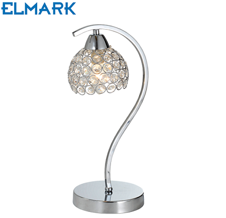 KRISTALNA NAMIZNA SVETILKA LIZA 330 mm E14 11W KROM