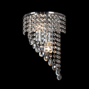 KRISTALNA STENSKA SVETILKA INNA E14 2X11W KROM ALI ZLATA