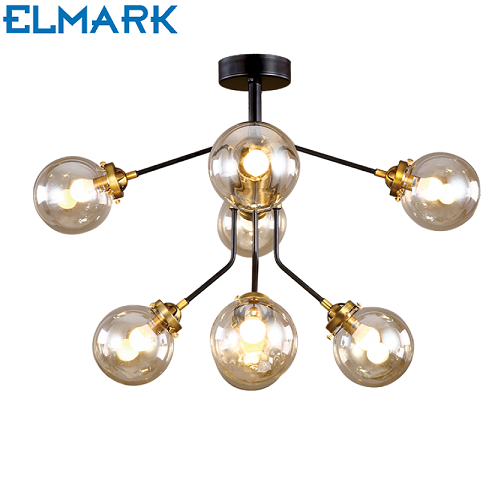 retro-vintage-starinski-lestenec-s-steklenimi-bučkami-bubbles-elmark-e14-8x