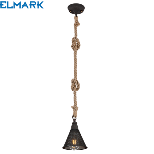 starinska-retro-vintage-viseča-svetilka-iz-vrvi-elmark-luči