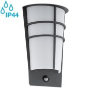 SENZORSKA ZUNANJA LED SVETILKA BREGANZO 5W 3000K IP44 ANTRACITNA