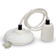 PORCELANASTA VISEČA SVETILKA E27 V OSMIH BARVAH