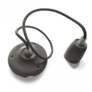 PORCELANASTA VISEČA SVETILKA E27 V OSMIH BARVAH