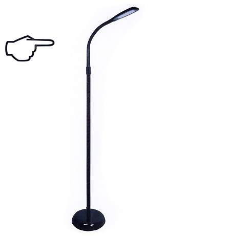 stoječa-zatemnilna-regulacijska-touch-led-svetilka-črna