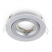 VGRADNA NASTAVLJIVA SVETILKA fi 95 mm GU10 50W BELA, SIVA ALI BRUŠEN NIKELJ