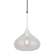 VISEČA SVETILKA fi 285 mm E27 60W TRANSPARENTNA ALI ČRNA