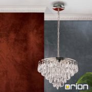 KRISTALNA LESTENEC CELESTE fi 450 mm G9 9X40W KROM ALI ZLATI