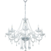 LESTENEC BASILANO fi 840 mm E14 8X40W TRANSPARENTNI ALI BARVA KONJAKA