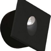 VGRADNA LED SVETILKA ZUMRUT 80X80 mm (GRE TUDI V STANDARDNO DOZO) 3W 4000K V TREH BARVAH