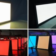 NADGRADNI LED PANEL ROVITO-Z 500X500 mm RGB+NASTAVLJIVA SVETLOBA OD 2700K DO 6500K V BELI ALI ČRNI
