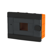 PODOMETNA RAZDELILNA ELEKTRO OMARICA ATTIS 6 ENOVRSTNA ŠEST MEST IP40 BELA ALI ČRNA