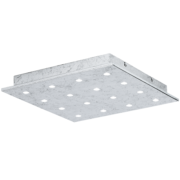 LED SVETILKA VEZENO 370X370 mm 17,6W 3000K ZLATA ALI SREBRNA