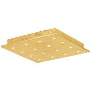 LED SVETILKA VEZENO 370X370 mm 17,6W 3000K ZLATA ALI SREBRNA