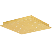 LED SVETILKA VEZENO 470X470 mm 27,5W 3000K ZLATA ALI SREBRNA