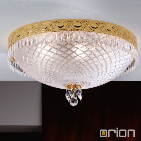 KRISTALNA STROPNA SVETILKA EMPIRE fi 550 mm E27 6X60W V TREH BARVAH