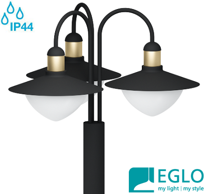 VRTNI TROJNI STEBER SIRMIONE 2200 mm E27 3X60W IP44 VRTNI TROJNI STEBER SIRMIONE 2200 mm E27 3X60W IP44