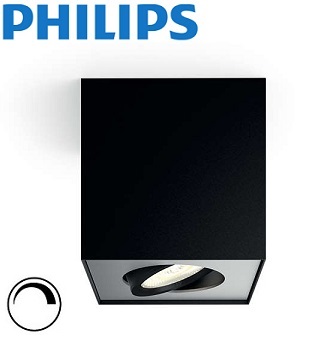 stropni-led-gibljivi-reflektor-kvadratni-z-nastavljivo-barvo-svetlobe-zatemnilni-regulacijski-philips-box-črni