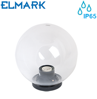 zunanja-okrogla-bučka-za-na-steber-ograje-ip65-transparentna-prozorna-e27-fi-400-mm zunanja-okrogla-bučka-za-na-steber-ograje-ip65-transparentna-prozorna-e27-fi-400-mm
