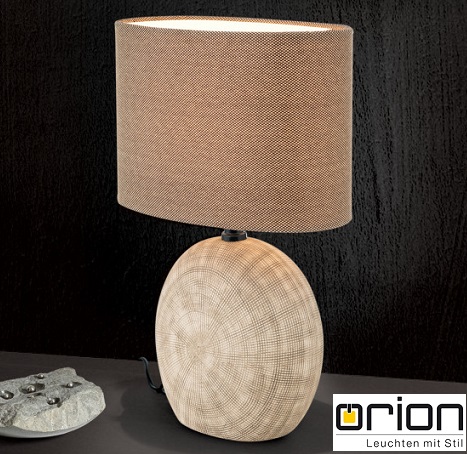 keramična-namizna-svetilka-s-tekstilnim-senčnikom-rjava