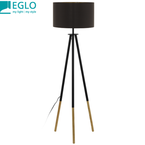 retro-vintage-stoječa-svetilka-z-lesom-eglo-črna