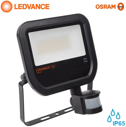 senzorski-zunanji-led-industrijski-reflektorji-osram-ledvance-ip65-50w-črni