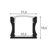 NADGRADNI ALU PROFIL ALU004 2 METRA