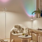 ZATEMNILNA STOJEČA LED SVETILKA RAMOS 1415 mm 7,5W+3,5W 2700K