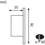 VGRADNA LED SVETILKA ZA V DOZO WALL fi 78 mm 1,7W 2700K VGRADNA LED SVETILKA ZA V DOZO WALL fi 78 mm 1,7W 2700K