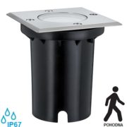 TALNA POHODNA LED SVETILKA LINE FLOOR 108X108 mm GU10 3,5W 3000K IP67