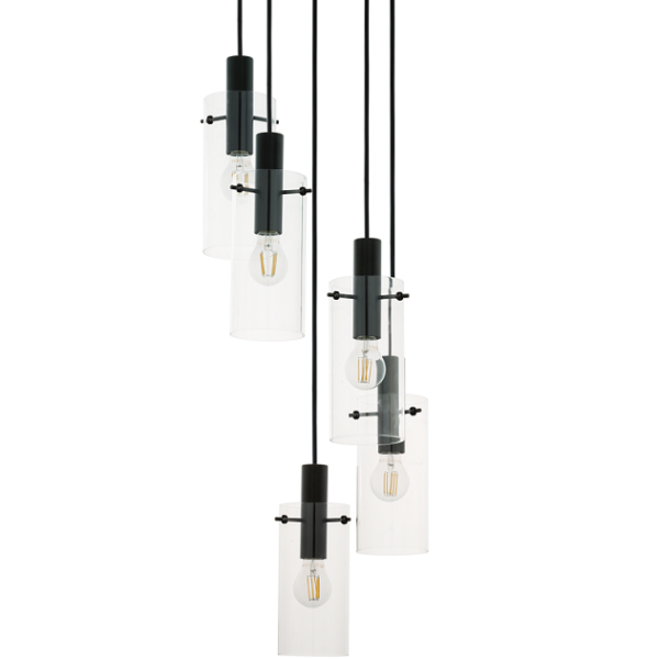 VISEČA SVETILKA MONTEFINO 350 mm E27 5X60W