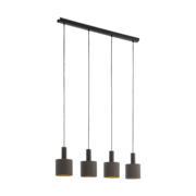 VISEČA TEKSTILNA SVETILKA CONCESSA 940 mm E27 4X60W