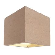 STENSKA SVETILKA IZ BETONA CUBE G9 V TREH BARVAH