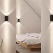 STENSKA LED SVETILKA DAFFY 6W 3000K BELA ALI ČRNA