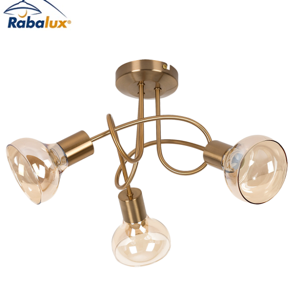 STROPNA SVETILKA HOLLY fi 460 mm E14 3X40W V DVEH BARVAH