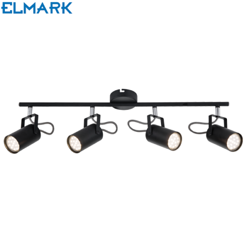 četverni-gu10-reflektor-črni