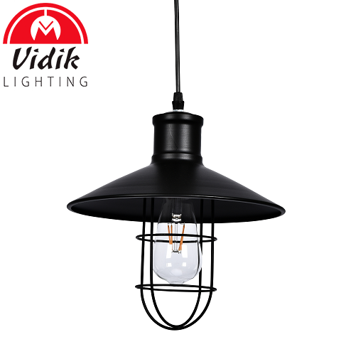 retro-vintage-viseča-svetilka-črna