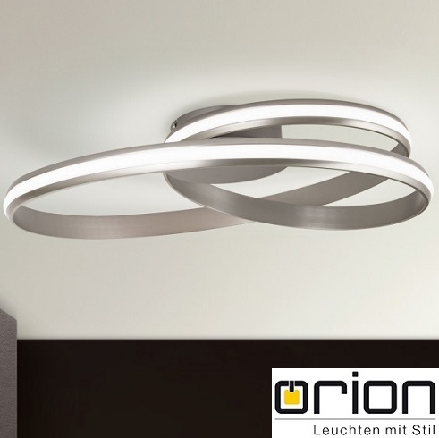 stropni-led-lestenec-brušen-nikelj