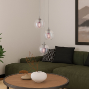 VISEČA SVETILKA ARISCANI fi 425 mm E27 3X40W V TREH BARVAH