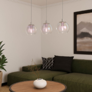 VISEČA SVETILKA ARISCANI 765 mm E27 3X40W V TREH BARVAH