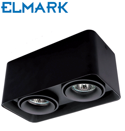 dvojna-nadometna-spot-svetilka-reflektor-kvadratni-gu10-črni