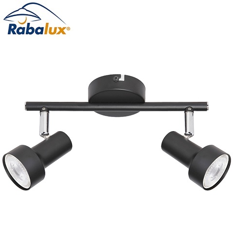 dvojni-gu10-reflektor-črni